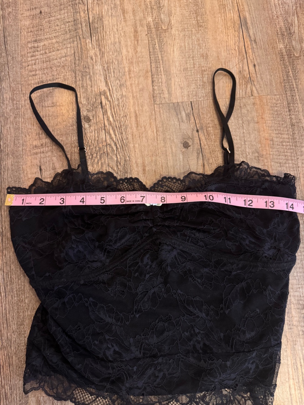 NWOT Intimately by Free People Lacey Essential Cami in Black - size small - Picture 6 of 8